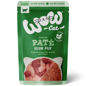 WOW CAT PURO POLLO PARA GATO ADULTO - ALIMENTO HÚMEDO 125 GR.